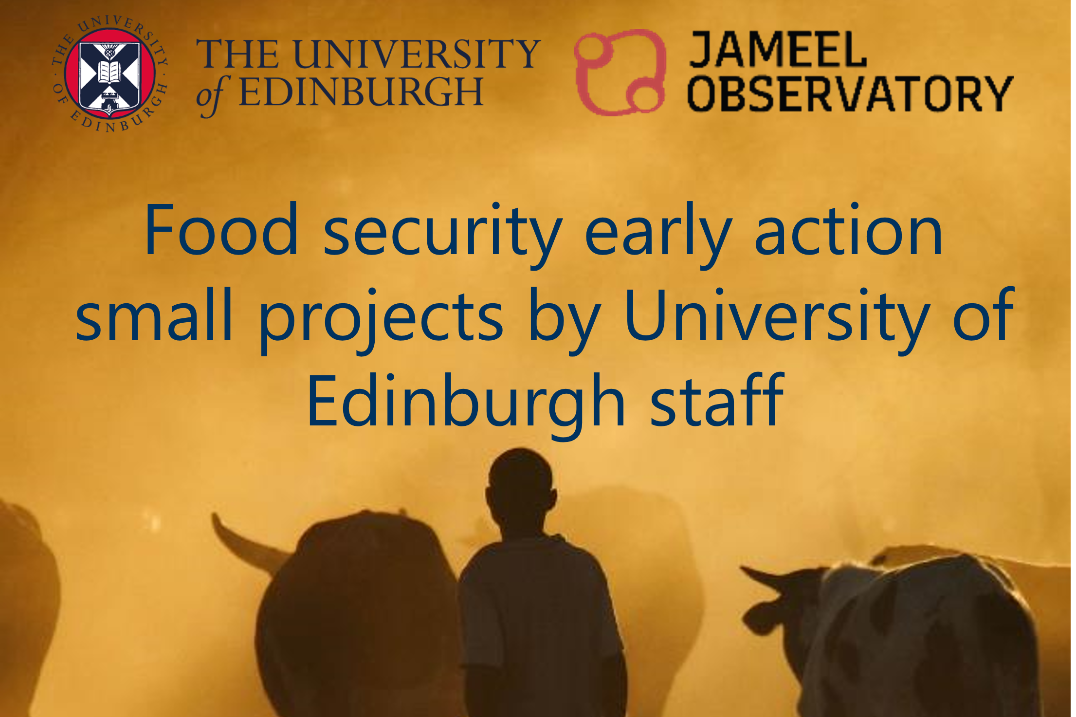 Jameel Observatory small project support to University of Edinburgh staff