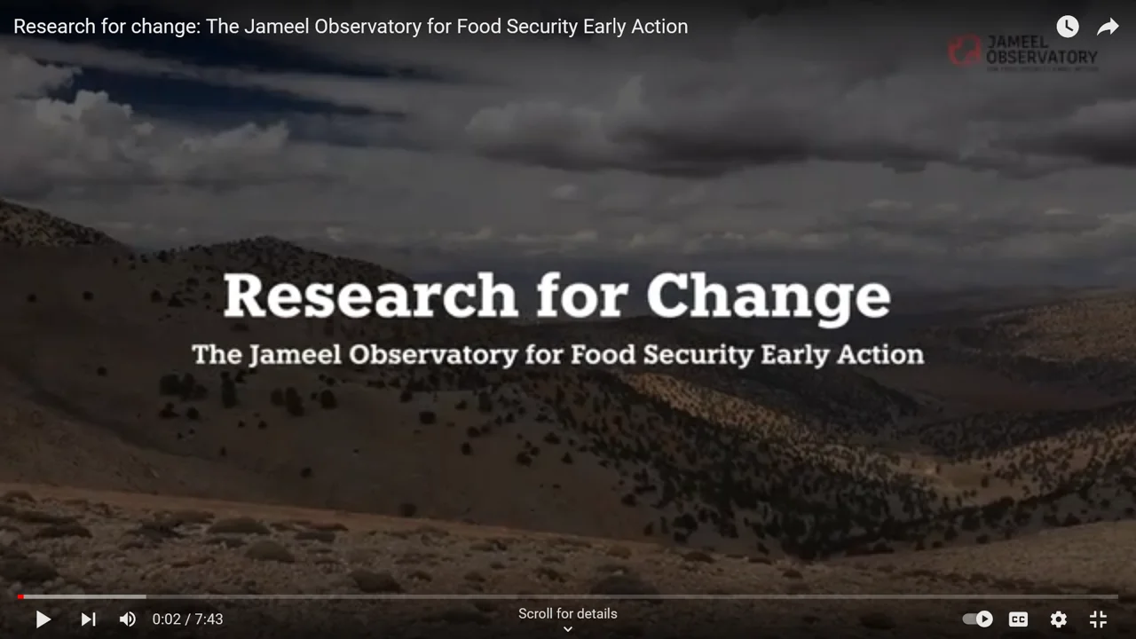 Research for change: The Jameel Observatory for Food Security Early Action