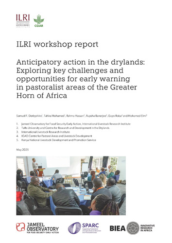 Anticipatory action opportunities for pastoralist areas in the Horn of Africa